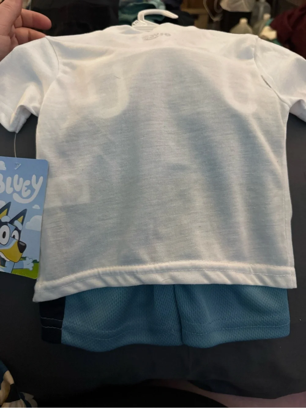 Bluey Graphic Tee with Blue and Orange Characters